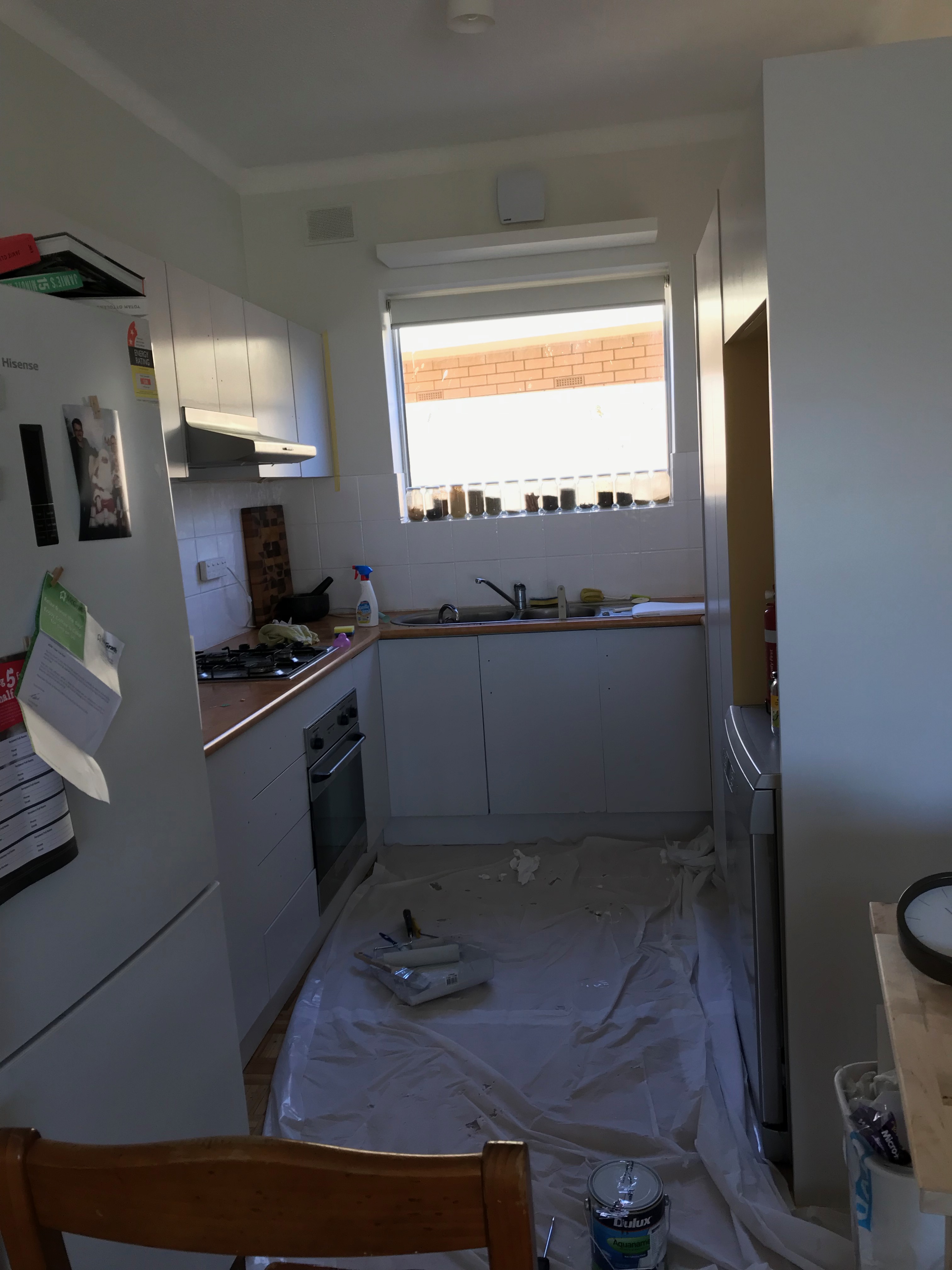 painting kitchen